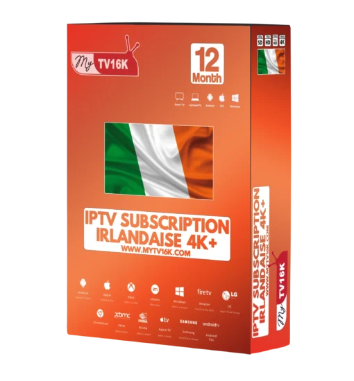 IPTV Subscription Irlandaise 12 Month- Plan 4K